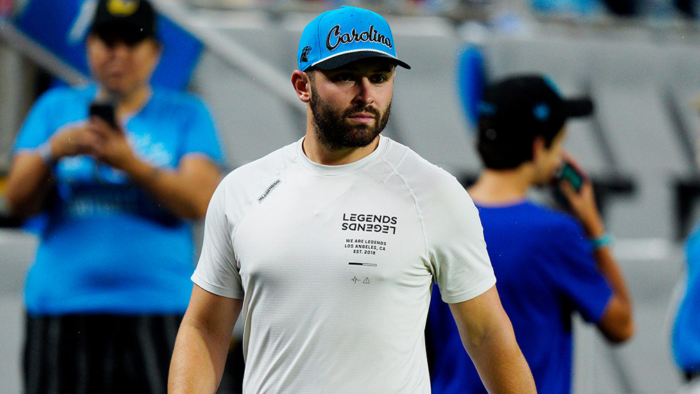 Baker Mayfield Gets Sassy With Panthers Fan Holding His Browns Jersey