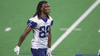 CeeDee Lamb Throwing A Vicious ‘Horns Down’ At Cowboys Training Camp Is The Stuff Of Legends