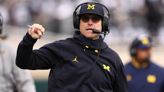 Jim Harbaugh’s Daughter Hilariously Records Her Dad Working Out On Vacation And It Raises One Question