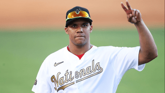 Juan Soto’s Reaction To Dodgers Chants At MLB All-Star Game Makes It Clear He’s Ready For Bright Lights