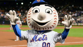 Peaceful Yankees Fan Shows Incredible Restraint By Not Fighting Mr. Met After Pie-In-The-Face Prank