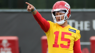 Patrick Mahomes Won’t Stop Practicing Insane Behind-The-Back Throws And It Raises One Big Question