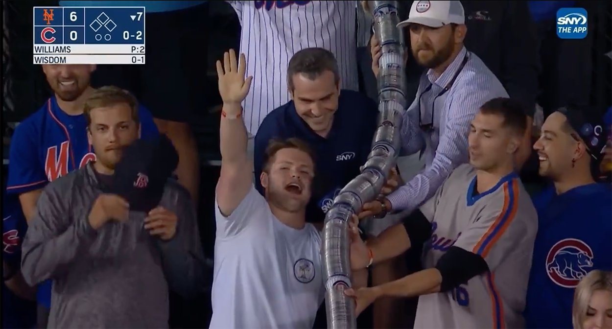 Wrigley Field Bleacher Creature's Electric Cup Snake Interview Goes Viral