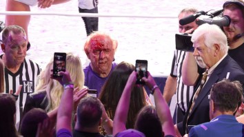 Ric Flair Faked A Heart Attack In Front Of His Daughter During His ‘Last Match’ And She Looked Absolutely Horrified