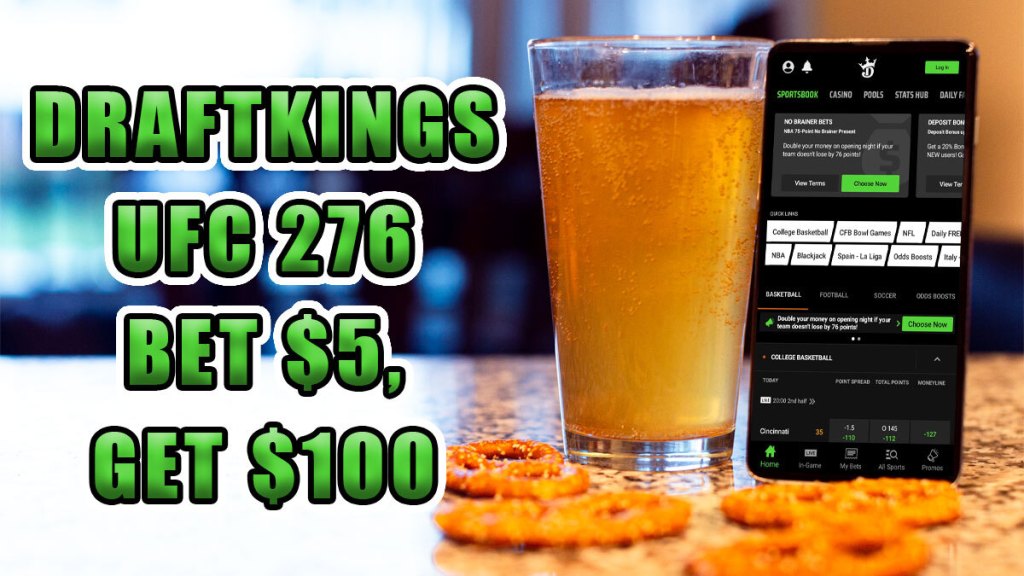 Bet $5, Get $100 With This DraftKings UFC 276 Promo Code