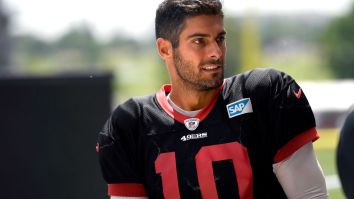 Sad Video Shows Jimmy Garoppolo Training By Himself On The Field While Team Tries To Trade Him
