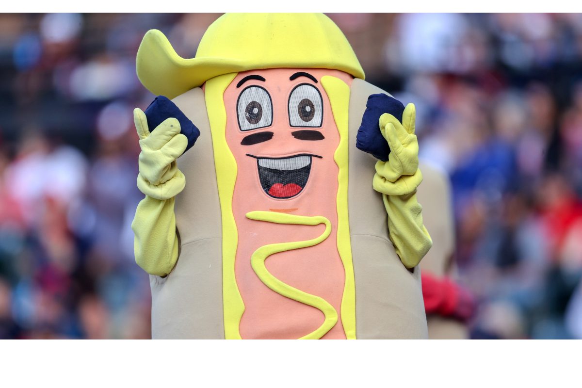 Mustard Mascot's Pants Fall Off Causing Trip And Fall In Baseball Race