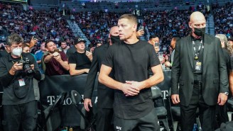 Nate Diaz Slaps The Nelk Boys’ MMA Reporter In The Face At UFC 276