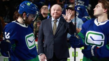 Vancouver Canucks Head Coach Bruce Boudreau Had A Fantastic Reaction To Meeting His Favorite Pro Wreslter