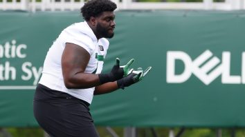 New York Jets OT Mekhi Becton Fires Back At Reporter After Comments About His Conditioning