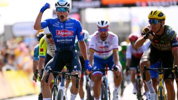VIDEO: Tour De France Rider Makes Massive Blunder, Celebrates Win Despite Finishing In Second