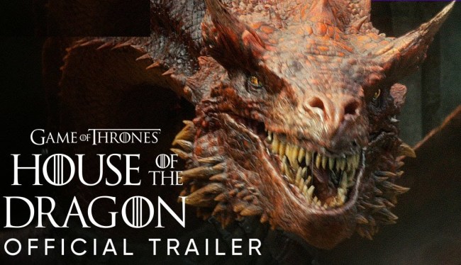 WATCH: Official Trailer For HBO's 'House Of The Dragon'