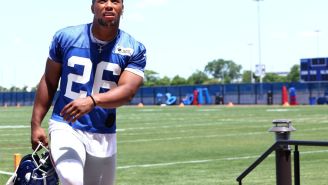 Saquon Barkley Proves He’s More Than Just His Massive Quads With Awesome One-Handed Catch At Giants Training Camp