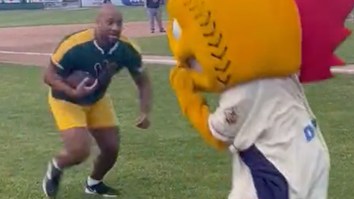 Mascot Who Got Jacked Up By AJ Dillon Reveals His Biggest Regret About The Viral Showdown