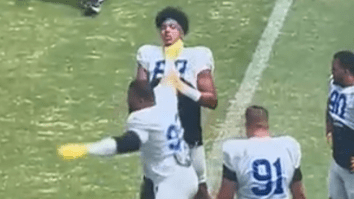 Aaron Donald Practices Bizarre Choke Move On Rookie