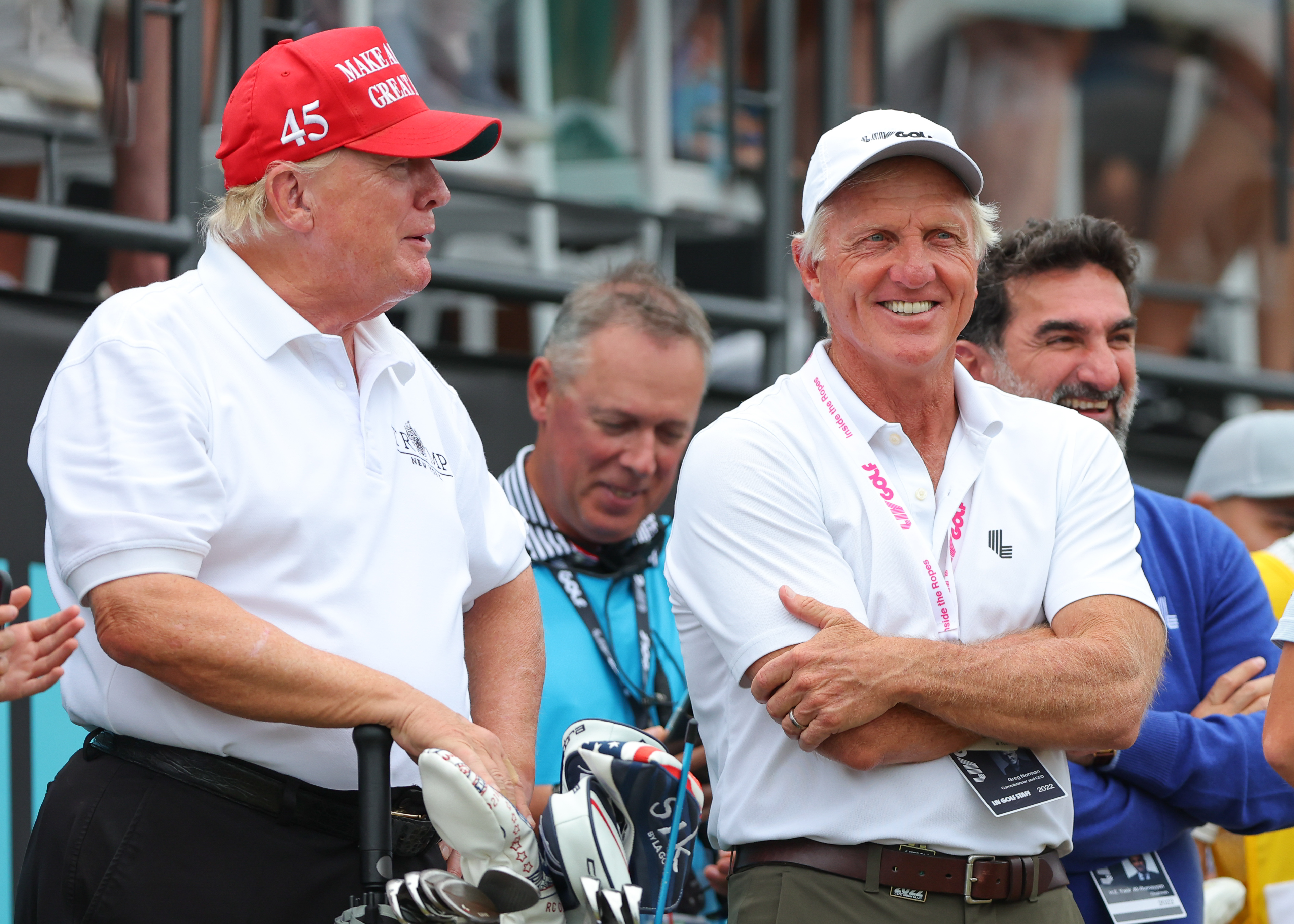 LIV Golf Invitational Donald Trump and Greg Norman