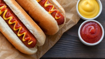 MLB Fan’s Quest To Eating 18 Hot Dogs In 9 Innings At ‘Dollar Dog’ Night Looks Like A Stomach Ache
