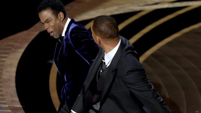will smith slapping chris rock at the oscars
