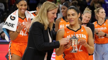 Kelsey Plum’s Tiny WNBA All-Star Game MVP Trophy Gets Ripped Apart