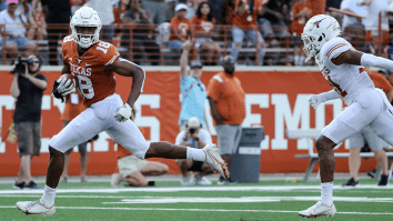 ‘Texas Is Back’ Chatter At All-Time High After Transfer WR Makes Ridiculous Catch With Just Two Fingers