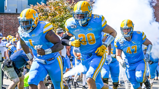 Long Island Football’s 250lb Fullback Looks Exactly How A Fullback Should Look, Cowboy Collar And All