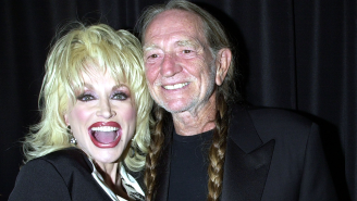 Legendary Stoner Willie Nelson Appears To Smoke Weed With Dolly Parton While Filming Christmas Special