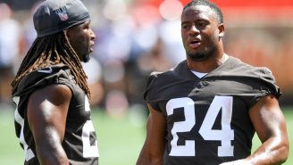 Nick Chubb Makes His Thoughts On Kareem Hunt’s Trade Request Very Clear With Message To Browns