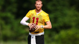 Carson Wentz Is Reportedly Struggling And Is Constantly Sailing Passes Over Receivers In Practice