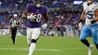Ravens RB Mike Davis Is Hoping He Doesn’t Get Fined For The De-Cleating Hit He Put On A Titans Defender