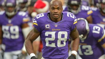 Ex-NFL Star Adrian Peterson Impressively Knocks Down Opponent During Boxing Sparring Session