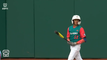 Little Leaguer Hits An Absolute Nuke, Bat Flips To The Moon, Then Hits The Griddy As He Crosses Home