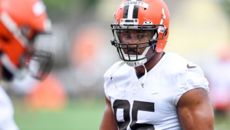 Myles Garrett Reacts To Baker Mayfield’s Comments About Week 1 Matchup