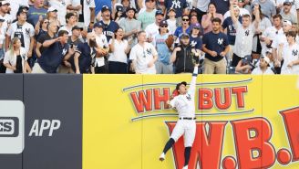 New York Yankees Rookie Makes Impressive Grab To Rob A Home Run On The First Pitch Of Just His 3rd MLB Game