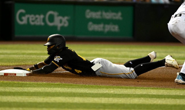 Pirates Player Has Phone Fly Out Of His Pocket On A Slide Fans React