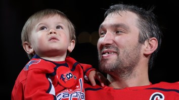 Alex Ovechkin’s Three-Year-Old Son Is Already Ripping Slapshots On The Ice