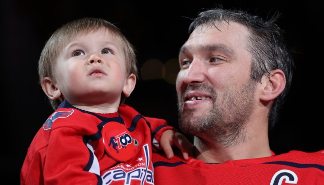 Alex Ovechkin's Three-Year-Old Son Is Already Ripping Slapshots