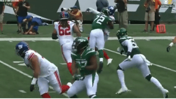 Giants QB Tyrod Taylor Gets Crushed By Vicious Hit From Jets’ Micheal Clemons