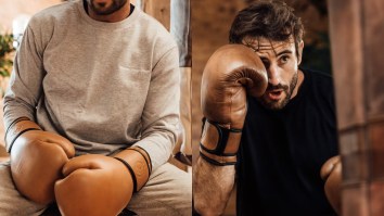 These Vintage Leather Boxing Gloves Can Help You Get In Shape Or Look Great Hanging On The Wall