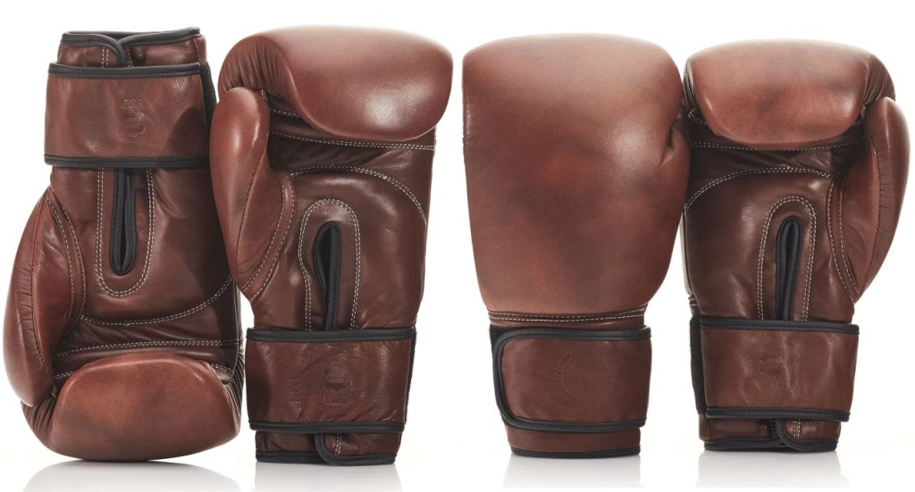 These Vintage Leather Boxing Gloves Can Help You Get In Shape Or Look Great Hanging On The Wall