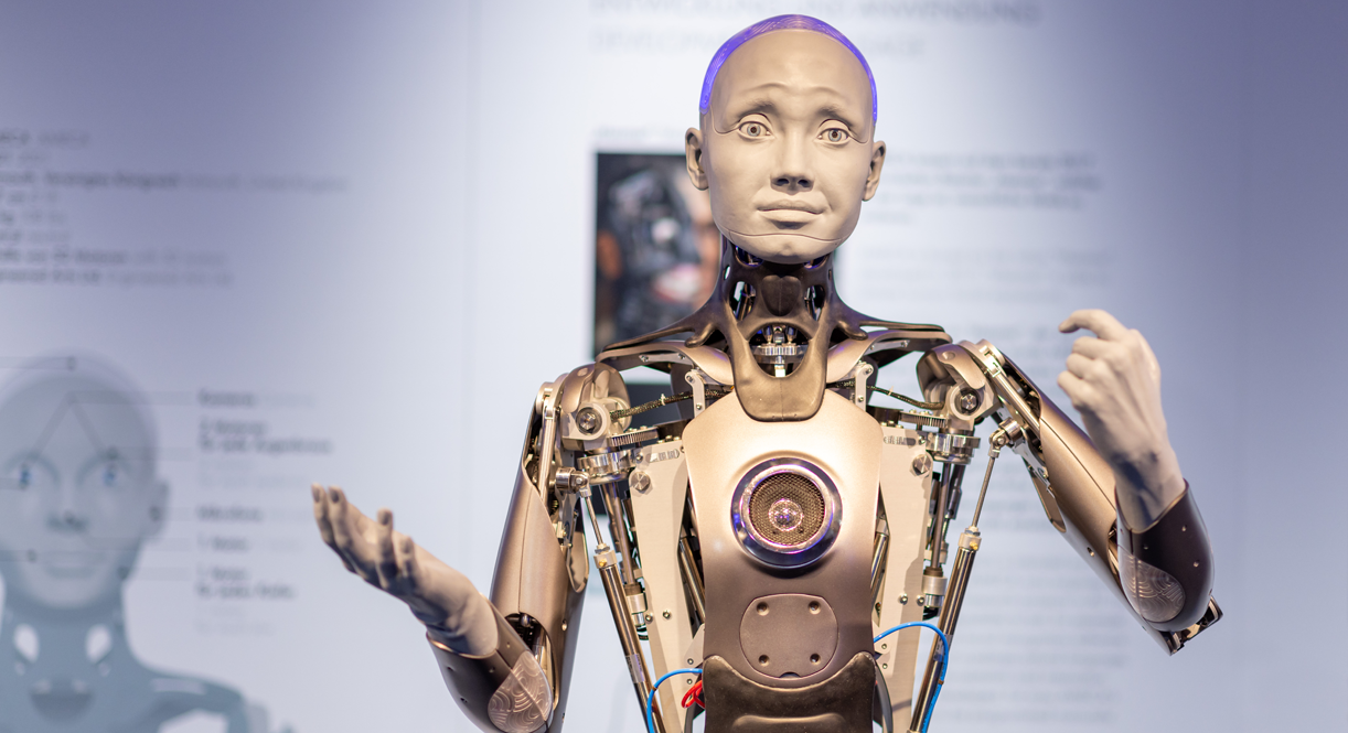 A Humanoid Robot, Says Will Never Take Over World