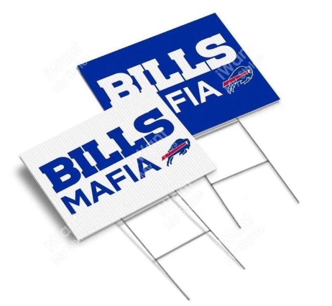 Bills Mafia Yard Sign - gifts for bills fans