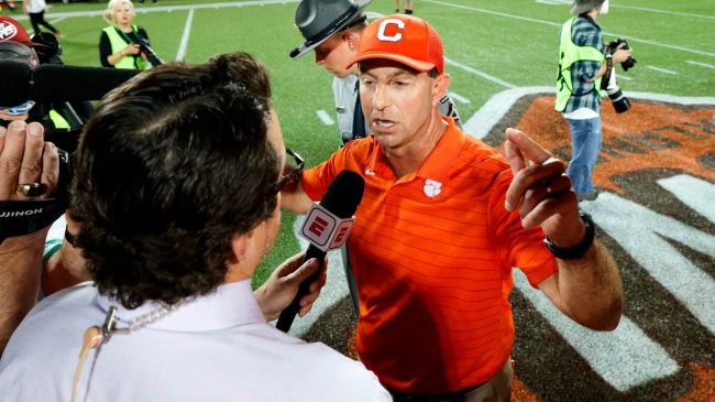 Dabo Swinney’s Post-Game Statement Contradicts How Clemson Played