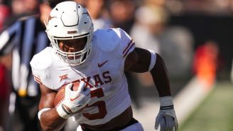 Texas Running Back Bijan Robinson Re-Enacts Movie Scene To Make Up For Fumble Against Texas Tech
