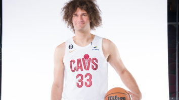 Robin Lopez Pulled Up To Cavs Media Day Looking Like The GEICO Caveman And The Internet Is Losing It