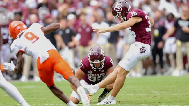 You Have To See This Terrible Kick That Cost Texas A&M the game