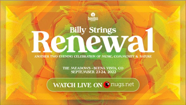 Billy Strings Renewal Festival nugs.net