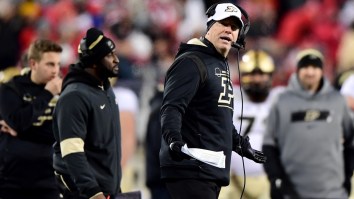 College Football Fans Can’t Believe Purdue Coach Jeff Brohm’s Baffling Late-Game Decision