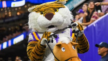 An LSU Fan Had One Of The Funniest Field Invasions In Recent Memory