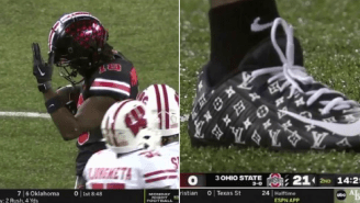Marvin Harrison Jr. Wears Apple Watch, Louis Vuitton Cleats During Ohio State-Wisconsin Game