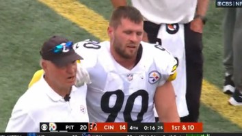 Steelers Fans Are Worried After TJ Watt Appeared To Say That He Tore His Pec After Play